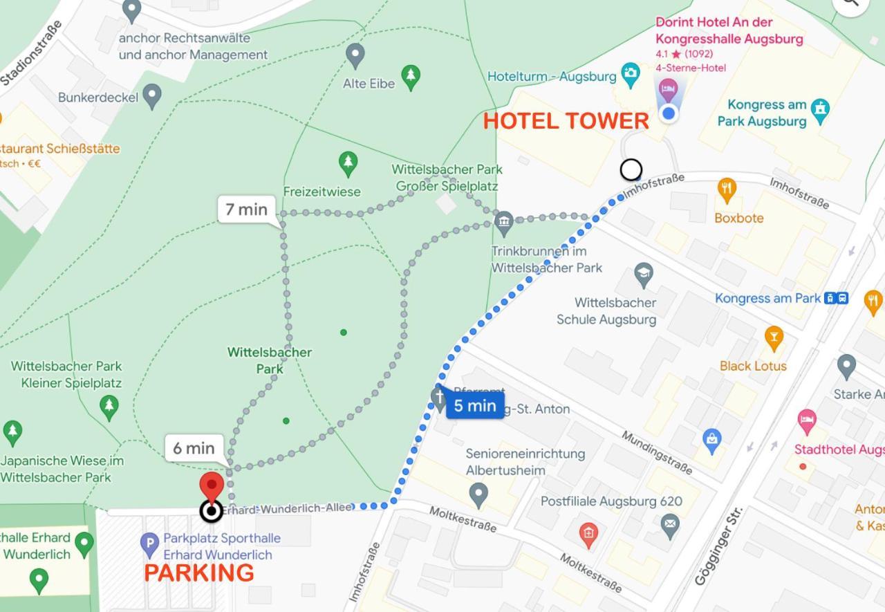 Hotelturm 아우크스부르크 외부 사진